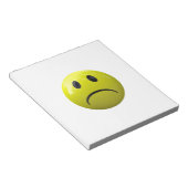 不幸な顔絵文字 ノートパッド (アングル)