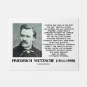 不幸の好条件の成長ニーチェ ドアマット (正面)