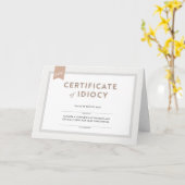 不当謝罪カード証明書 カード (黄色い花)