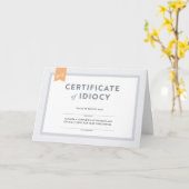 不当謝罪カード証明書 カード (黄色い花)