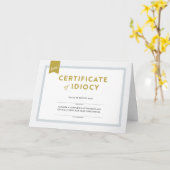 不当謝罪カード証明書 カード (黄色い花)