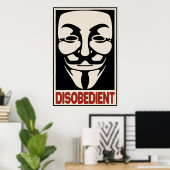 不従順な ポスター (ホームオフィス)