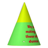 不快な劣等生帽子 パーティーハット (左)