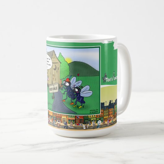 不快な視点 | 不条理な状況コメディ コーヒーマグカップ (正面右)