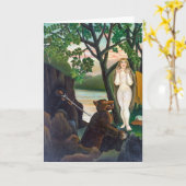 不快な驚き |アンリ・ルソー | カード (黄色い花)