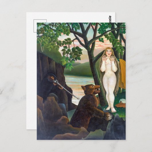 不快な驚き |アンリ・ルソー | ポストカード (正面/裏面)