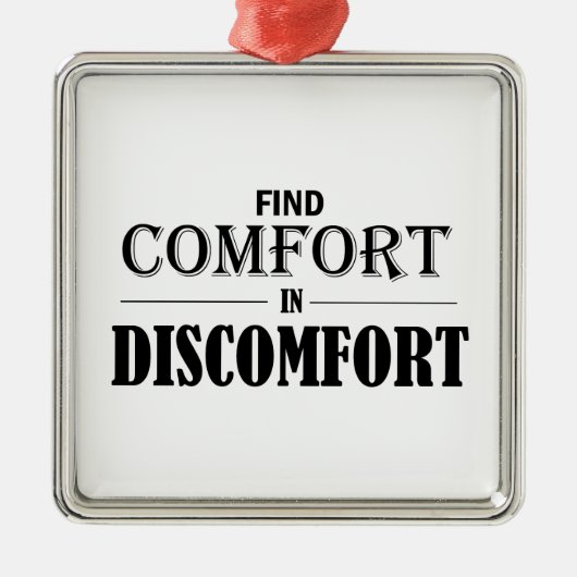 不快の発見の心地よい メタルオーナメント (正面)