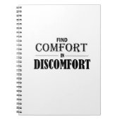 不快感で心地よいを見つける ノートブック (正面)