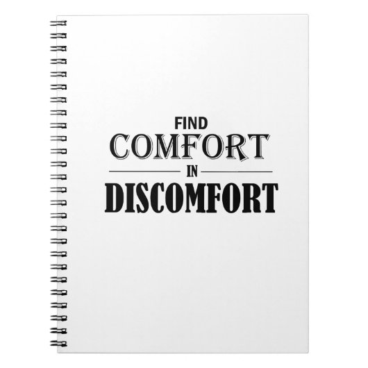 不快感で心地よいを見つける ノートブック (正面)