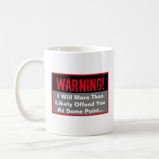 不快警告なコーヒーマグ コーヒーマグカップ (左)