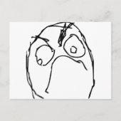 不怒幸ミーム顔 ポストカード (正面)