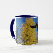 不思議そうにAdirondackのヤギのマグ(KIKO) マグカップ (正面左)