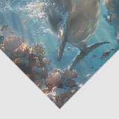 不思議なイルカのデコパージュ 薄葉紙 (詳細)