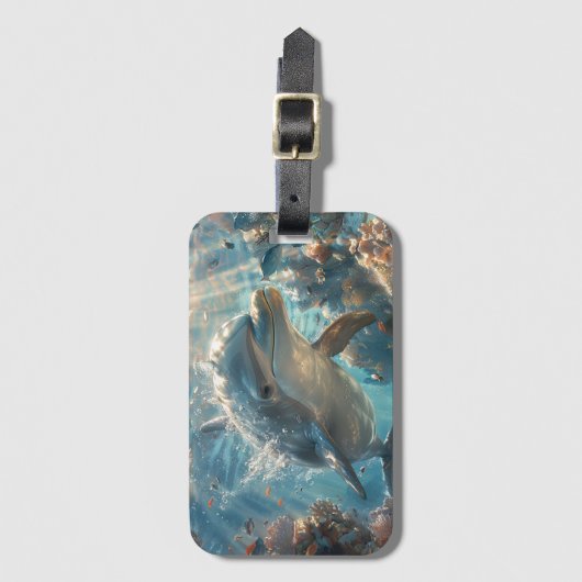 不思議なイルカ ラゲッジタグ (正面縦)
