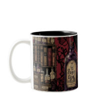 不思議なエリクサーと黒いワタリガラス ゴシック コーヒーマグカップ 11 oz