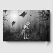 不思議なオオカミは私たちを一人残して ゲストブック (裏面)