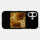 不思議なカタツムリとミケランジェロのパロディカートゥーン Case-Mate iPhoneケース (裏面 (横))