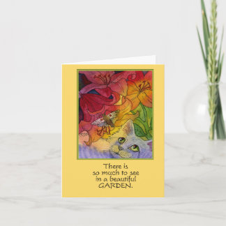 不思議なガーデンキャットとモスノテカード カード