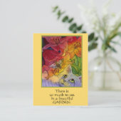 不思議なガーデンキャット ポストカード (スタンド正面)