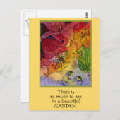 不思議なガーデンキャット ポストカード (正面/裏面)