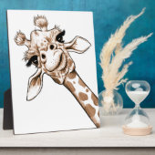 不思議なキリン・アート フォトプラーク (側面)