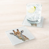 不思議なキリン ガラスコースター (アングル)