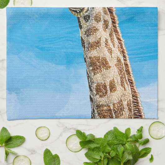 不思議なキリン キッチンタオル (折り畳み)