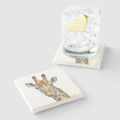 不思議なキリン ストーンコースター (横)