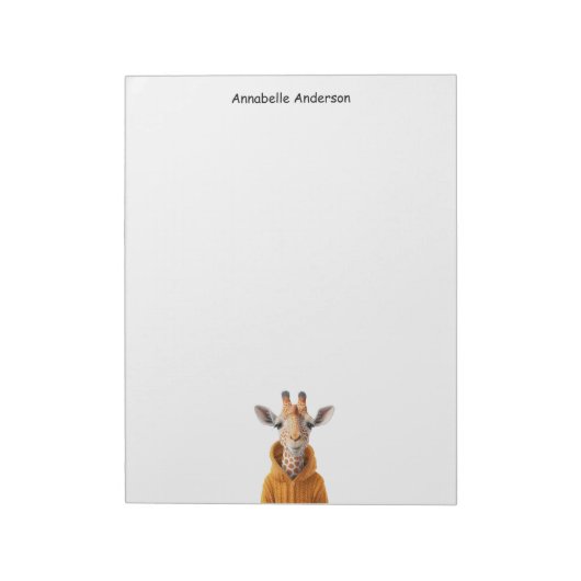 不思議なキリン ノートパッド (回転)