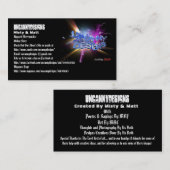 不思議なデザインの元の名刺 名刺 (正面/裏面)