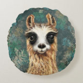 不思議なラおもしろいマ丸い枕 ラウンドクッション (正面)