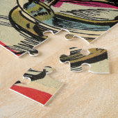 不思議な世界ヴィンテージ漫画ブックカバー ジグソーパズル (側面)