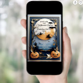 不思議な優雅さとスパイシーなハロウィンのお誘い 招待状