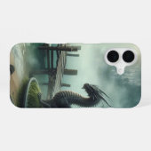 不思議な入江のドラゴン海景 — iPhone 16 16ケース (裏面横)