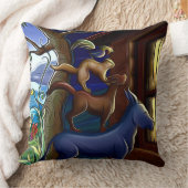 不思議な動物の枕 クッション (ブランケット)