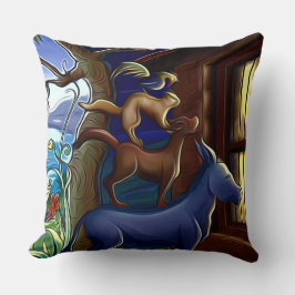 不思議な動物の枕 クッション