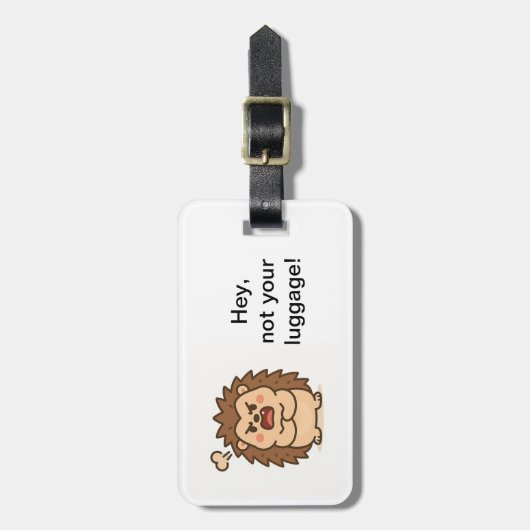 不思議な動物園ムーディヘッジホッグ荷物タグ ラゲッジタグ (正面縦)
