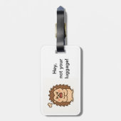 不思議な動物園ムーディヘッジホッグ荷物タグ ラゲッジタグ (裏面縦)