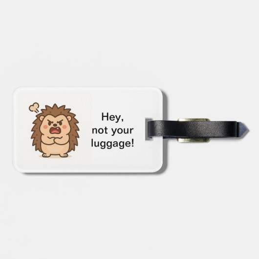 不思議な動物園ムーディヘッジホッグ荷物タグ ラゲッジタグ (裏面横)