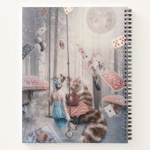 不思議な国のルイスのキャロル想像力のアリス ノートブック (裏面)