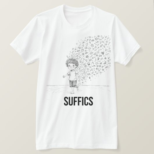 不思議な子ども | 窒息 Tシャツ (デザイン正面)
