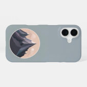 不思議な山々 iPhone 16ケース (裏面横)