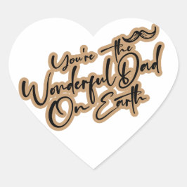 不思議な幸せな父の日 ハートシール