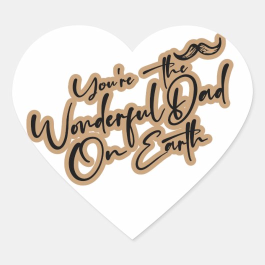 不思議な幸せな父の日 ハートシール (正面)