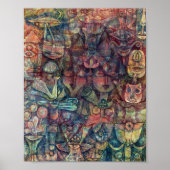 不思議な庭園： Paul Klee 1923 ポスター (正面)