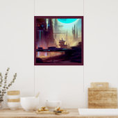 不思議な惑星の上のSF都市3 ポスター (キッチン)