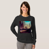 不思議な惑星の上のSF都市3 Tシャツ (正面フル)