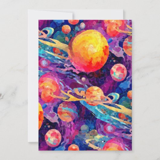 不思議な星座 招待状 (正面)