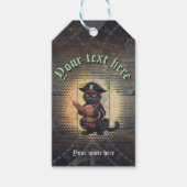 不思議な海賊の猫は、古代の謎を解き明かす ギフトタグ (正面)