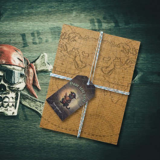 不思議な海賊の猫は、古代の謎を解き明かす ギフトタグ